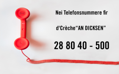 La Crèche “à Dicksen” change de numéros de téléphone à partir du 19/08/22