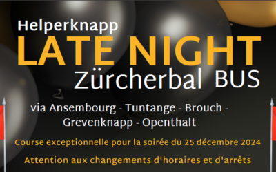 Late Night Bus – Horaire spécial Zürcher Bal