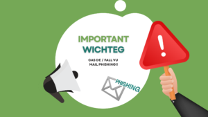 Sécherheetswarnung – verdächteg E-Mail / Alerte sécurité – courriel frauduleux