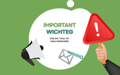 Sécherheetswarnung – verdächteg E-Mail / Alerte sécurité – courriel frauduleux